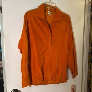 Anne Klein Ladies Suede Shirt Style Jacket